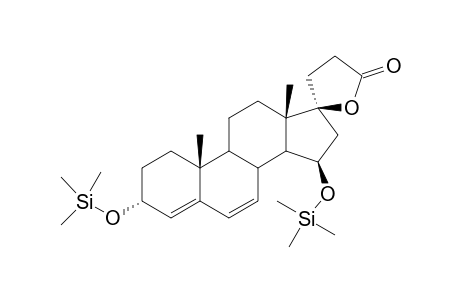 Pregna-4,6-diene-21-carboxylic acid, 17-hydroxy-3,15-bis[(trimethylsilyl)oxy]-, .gamma.-lactone, (3.beta.,15.alpha.,17.alpha.)-