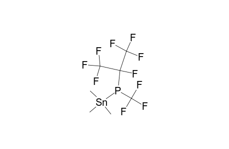 (Heptafluoroisopropyl)(trifluoromethyl)(trimethylstannyl)phosphane