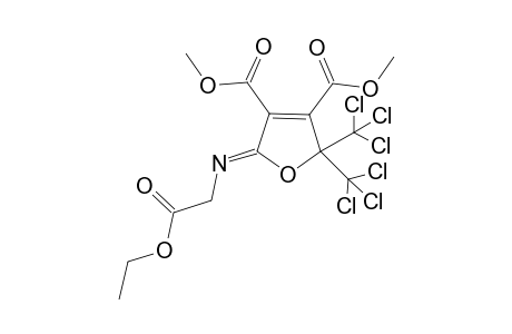 DIMETHYL-5-[(2-ETHOXY-2-OXO)-IMINO]-2,2-BIS-(TRICHLOROMETHYL)-2,5-DIHYDROFURAN-3,4-DICARBOXYLATE
