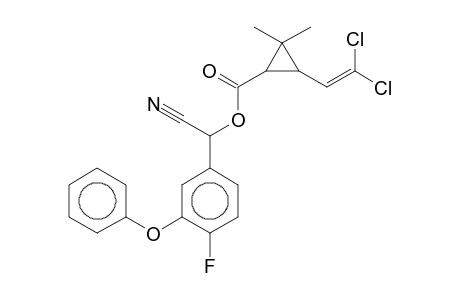 .alpha.-Cyano-3-phenoxy-4-fluorobenzyl 2,2-dimethyl-3-(2,2-dichloroethenyl)cyclopropanecarboxylate