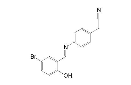 {p-[(5-bromosalicylidene)amino]phenyl}acetonitrile