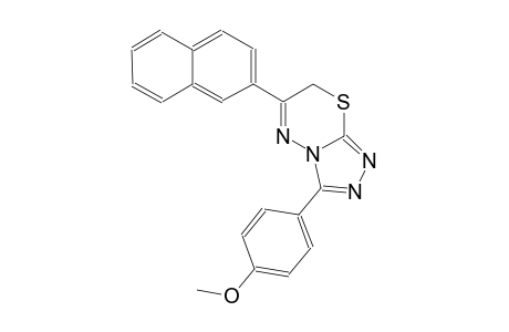 3-(4-methoxyphenyl)-6-(2-naphthyl)-7H-[1,2,4]triazolo[3,4-b][1,3,4]thiadiazine