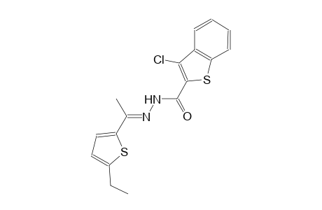 3-chloro-N'-[(E)-1-(5-ethyl-2-thienyl)ethylidene]-1-benzothiophene-2-carbohydrazide