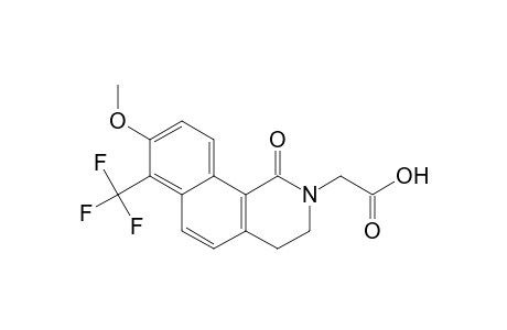 Benz[h]isoquinoline-2(1H)-acetic acid, 3,4-dihydro-8-methoxy-1-oxo-7-(trifluoromethyl)-