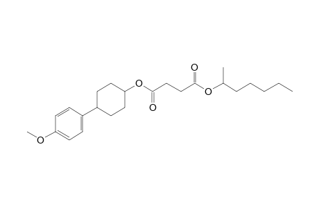 Succinic acid, hept-2-yl 4-(4-methoxyphenyl)cyclohexyl ester