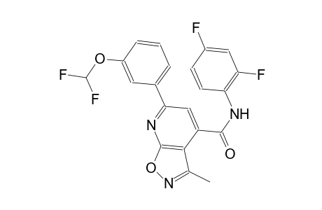 isoxazolo[5,4-b]pyridine-4-carboxamide, 6-[3-(difluoromethoxy)phenyl]-N-(2,4-difluorophenyl)-3-methyl-