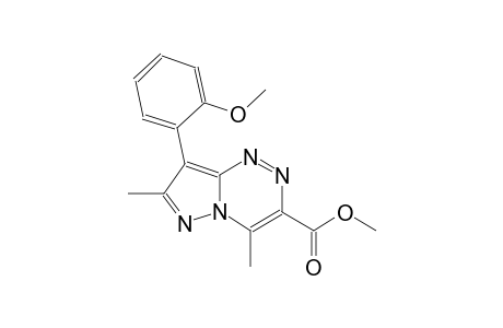 pyrazolo[5,1-c][1,2,4]triazine-3-carboxylic acid, 8-(2-methoxyphenyl)-4,7-dimethyl-, methyl ester