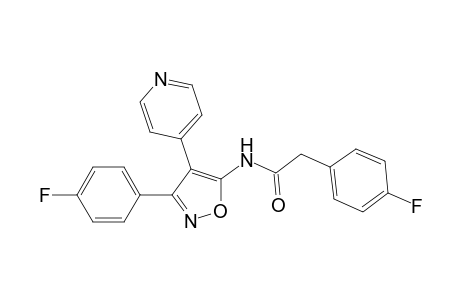 2-(4-Fluorophenyl)-N-[3-(4-fluorophenyl)-4-(pyridin-4-yl)isoxazol-5-yl]acetamide