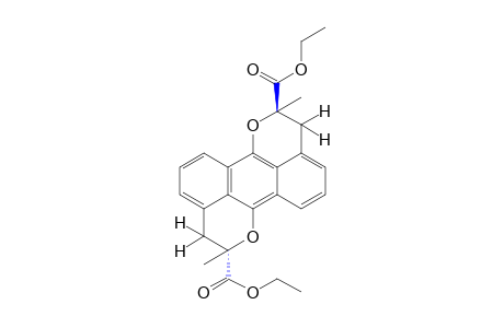 2,8-dimethyl-2,3,8,9-tetrahydro-trans-anthra[9,1-bc:10,5-b'c']dipyran-2,8-dicarboxylic acid, diethyl ester