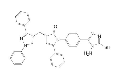 1-4-(4-amino-5-mercapto-4H-1,2,4-triazol-3-yl)phenyl-3-((1,3-diphenyl-1H-pyrazol-4-yl)methylene)-5-phenyl-1H-pyrrol-2(3H)-one