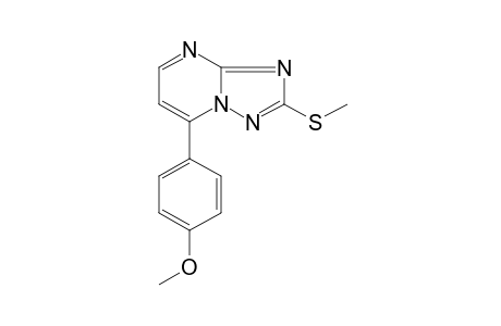 7-(p-METHOXYPHENYL)-2-(METHYLTHIO)-s-TRIAZOLO[1,5-a]PYRIMIDINE