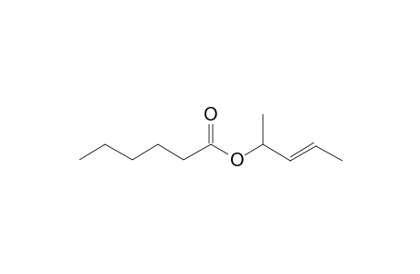 (E)-Pent-2-en-3-yl hexanoate