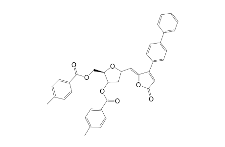 (5Z)-5-{[1.beta.-1,2-Dideoxy-3,5-di-O-(4-toluoyl)-D-ribofuranosyl]-1'-methylene}-4-(1".1"'-biphenyl-4"-yl)furan-2(5H)-one