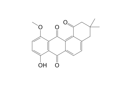 11-methoxy-3,3-dimethyl-8-oxidanyl-2,4-dihydrobenzo[a]anthracene-1,7,12-trione
