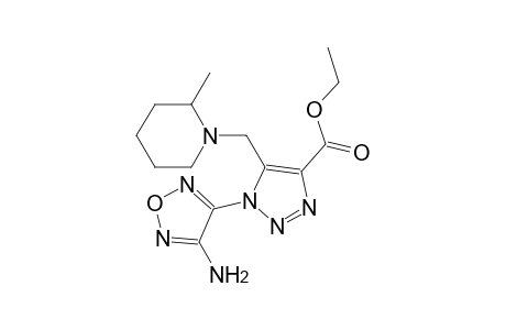 1-(4-Amino-furazan-3-yl)-5-(2-methyl-piperidin-1-ylmethyl)-1H-[1,2,3]triazole-4-carboxylic acid ethyl ester
