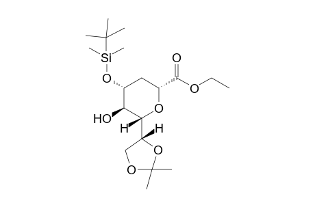 Ethyl 2,5-Dideoxy-4-O-(tert-butyldimethylsilyl)-5-hydroxy7,8-O-isopropylidene-D-glycero-octonate