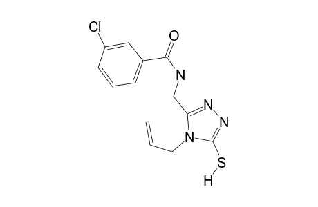 Benzamide, 3-chloro-N-[[5-mercapto-4-(2-propenyl)-4H-1,2,4-triazol-3-yl]methyl]-