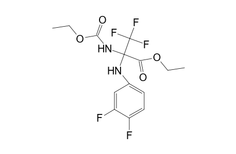 Ethyl 2-(3,4-difluoroanilino)-2-(ethoxycarbonylamino)-3,3,3-trifluoropropionate