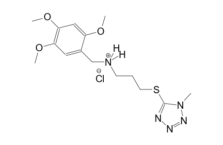benzenemethanaminium, 2,4,5-trimethoxy-N-[3-[(1-methyl-1H-tetrazol-5-yl)thio]propyl]-, chloride