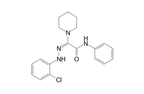 (E)-2-Piperidin-1-yl-N-(phenyl)-2-[2-(chlorophenyl)hydrazono]acetamide