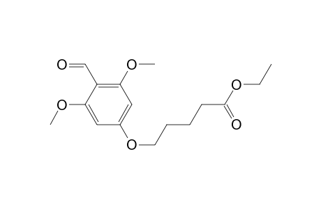 Ethyl 5-(4-formyl-3,5-dimethoxyphenoxy)valerate