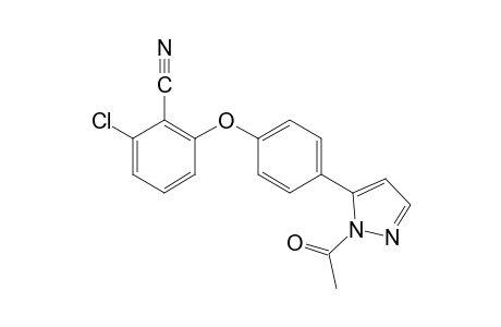 2-[p-(1-acetylpyrazol-5-yl)phenoxy]-6-chlorobenzonitrile