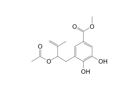 METHYL_3-[2-(ACETOXY)-3-METHYL-3-BUTENYL]-4,5-DIHYDROXYBENZOATE