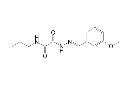 2-[(2E)-2-(3-Methoxybenzylidene)hydrazino]-2-oxo-n-propylacetamide