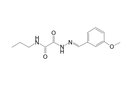 2-[(3-Methoxybenzylidene)hydrazino]-2-oxo-N-propylacetamide