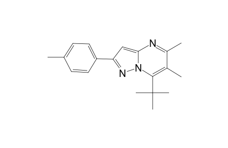 Pyrazolo[1,5-a]pyrimidine, 7-tert-butyl-5,6-dimethyl-2-(4-methylphenyl)-