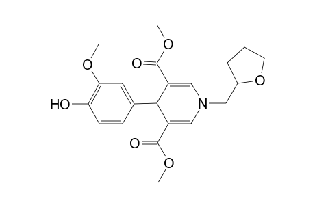 4-(4-hydroxy-3-methoxy-phenyl)-1-(tetrahydrofurfuryl)-4H-pyridine-3,5-dicarboxylic acid dimethyl ester