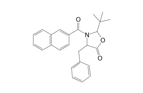 2-tert-Butyl-3-naphthalen-2-ylcarbonyl-4-(phenylmethyl)-1,3-oxazolidin-5-one