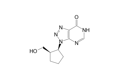 (+-) -cis-8 -Aza-9 -[(2 -hydroxymethyl)cyclopentyl] -hypoxanthine