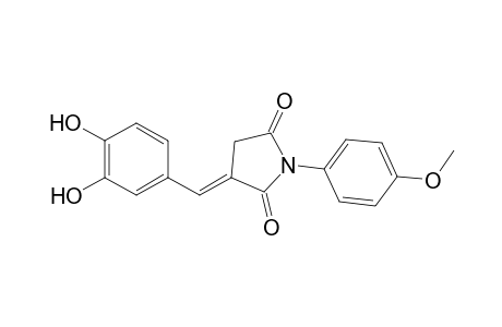 2,5-pyrrolidinedione, 3-[(3,4-dihydroxyphenyl)methylene]-1-(4-methoxyphenyl)-, (3E)-