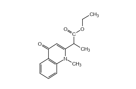 1,4-dihydro-alpha,1-dimethyl-4-oxo-2-quinolineacetic acid, ethyl ester