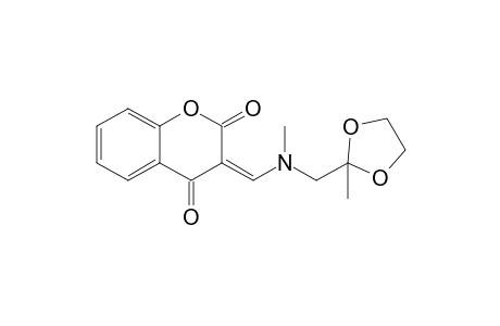 3-[N-(2-Methyl-1,3-dioxolan-2-ylmethyl)-N-methylaminomethylene]-3,4-dihydro-2H-1-benzopyran-2,4-dione