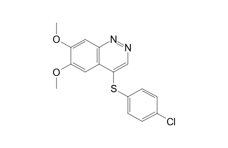 4-[(p-Chlorophenyl)thio]-6,7-dimethyoxycinnoline