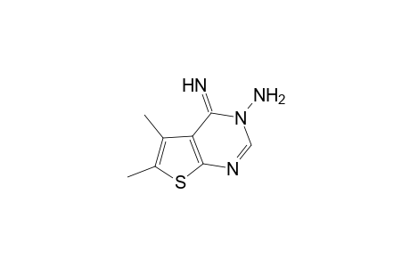 4-imino-5,6-dimethylthieno[2,3-d]pyrimidin-3(4H)-ylamine