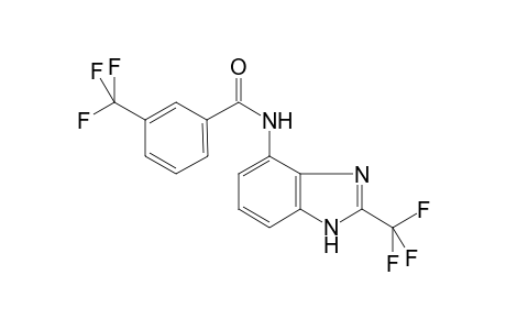 3-(trifluoromethyl)-N-[2-(trifluoromethyl)-1H-benzimidazol-4-yl]benzamide