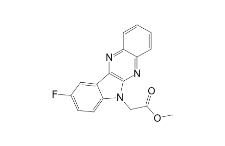 6H-Indolo[2,3-b]quinoxaline-6-acetic acid, 9-fluoro-, methyl ester