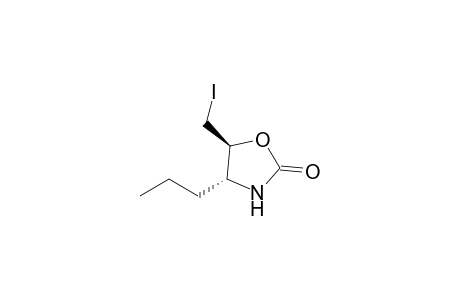 2-Oxazolidinone, 5-(iodomethyl)-4-propyl-, trans-