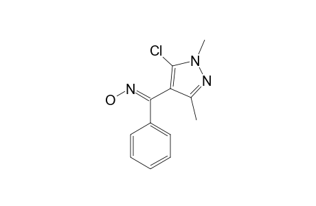 (E)-(5-CHLORO-1,3-DIMETHYL-1H-PYRAZOL-4-YL)-PHENYL-METHANONE-OXIME