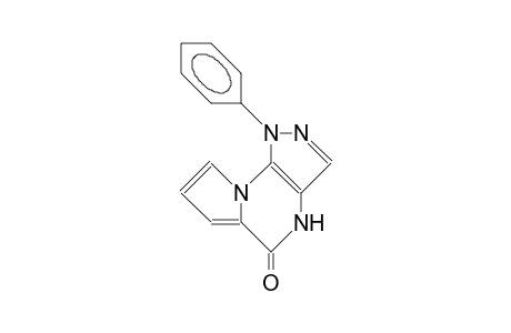 5-Oxo-1-phenyl-pyrazolo(4,3-E)pyrrolo(1,2-A)pyrazine