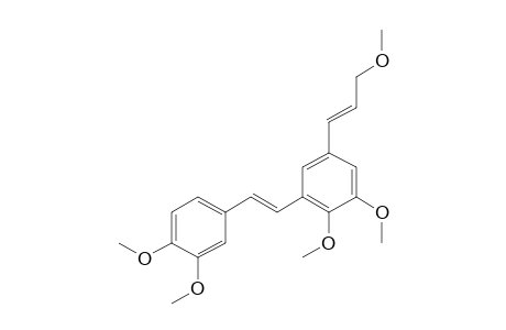 2,3,3',4'-Tetramethoxy-5-(3-methoxyprop-1-enly)stilbene