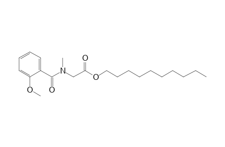 Sarcosine, N-(2-methoxybenzoyl)-, decyl ester