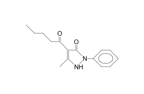 3-Methyl-1-phenyl-4-valeroylpyrazol-5-on