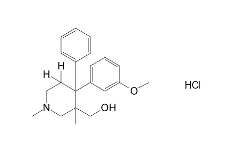 1,3-dimethyl-4-(m-methoxyphenyl)-4-phenyl-3-piperidinemethanol, hydrochloride