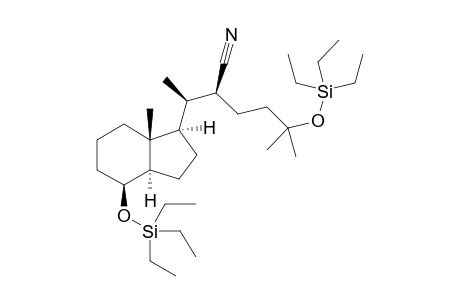 (8S,20R,22S)-Des-A,B-22-cyano-8.beta.,25-bis[(triethylsilyl)oxy]-cholestane