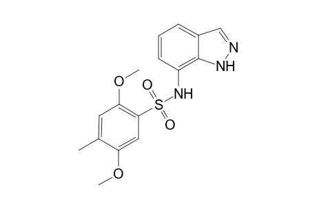 Benzenesulfonamide, N-(1H-indazol-7-yl)-2,5-dimethoxy-4-methyl-