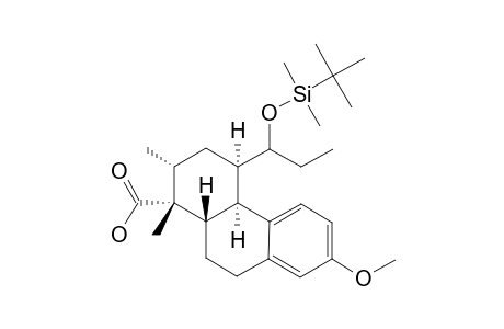 #19;(1RS,2RS,4RS,4ASR,10ASR,1'SR)-4-(1'-TERT.-BUTYLDIMETHYLSILYLOXYPROPYL)-1,2-DIMETHYL-7-METHOXY-3,4,4A,9,10,10A-HEXAHYDROPHENANTHRENE-1(2H)-CARBOXYLIC-ACID